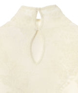 Sheer Flower Jacquard Mockneck-GANNI-Forget-me-nots Online Store