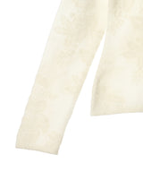 Sheer Flower Jacquard Mockneck-GANNI-Forget-me-nots Online Store