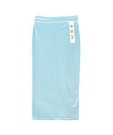Flex Velvet Side Slit Skirt-kotohayokozawa-Forget-me-nots Online Store