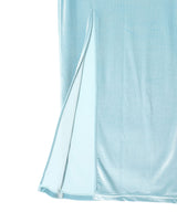 Flex Velvet Side Slit Skirt-kotohayokozawa-Forget-me-nots Online Store