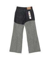Wave Panelled Pants-kotohayokozawa-Forget-me-nots Online Store