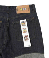 Wave Panelled Pants-kotohayokozawa-Forget-me-nots Online Store