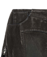 Slashed Denim Skirt-LOADINGROOM-Forget-me-nots Online Store