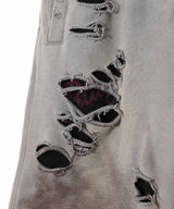 Damaged Overlay Sweatpants-LOADINGROOM-Forget-me-nots Online Store