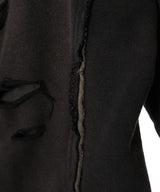 Damaged Overlay Hoodie-LOADINGROOM-Forget-me-nots Online Store