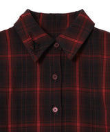 Check Overlay Lace Shirt-LOADINGROOM-Forget-me-nots Online Store