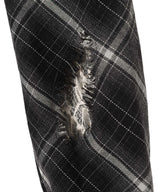 Check Overlay Lace Shirt-LOADINGROOM-Forget-me-nots Online Store