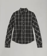 Check Overlay Lace Shirt-LOADINGROOM-Forget-me-nots Online Store