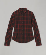 Check Overlay Lace Shirt-LOADINGROOM-Forget-me-nots Online Store