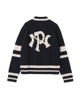 Nyp Varsity Zip Thru Knit-Aries-Forget-me-nots Online Store