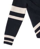Nyp Varsity Zip Thru Knit-Aries-Forget-me-nots Online Store