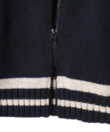 Nyp Varsity Zip Thru Knit-Aries-Forget-me-nots Online Store