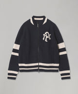 Nyp Varsity Zip Thru Knit-Aries-Forget-me-nots Online Store