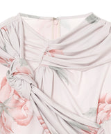 Knotted Jersey Top-rokh-Forget-me-nots Online Store