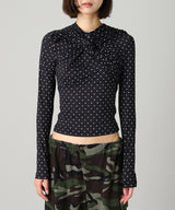 Knotted Jersey Top-rokh-Forget-me-nots Online Store