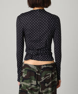 Knotted Jersey Top-rokh-Forget-me-nots Online Store