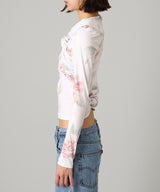 Knotted Jersey Top-rokh-Forget-me-nots Online Store