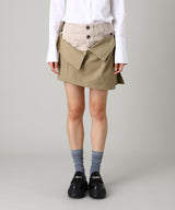 Trench Element Skirt-rokh-Forget-me-nots Online Store