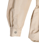 Puff Skirt Buttoned Double Jacket-rokh-Forget-me-nots Online Store