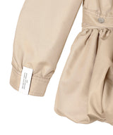 Puff Skirt Buttoned Double Jacket-rokh-Forget-me-nots Online Store