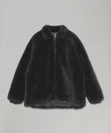 Fur Jacket - Acrylic Pile-Needles-Forget-me-nots Online Store