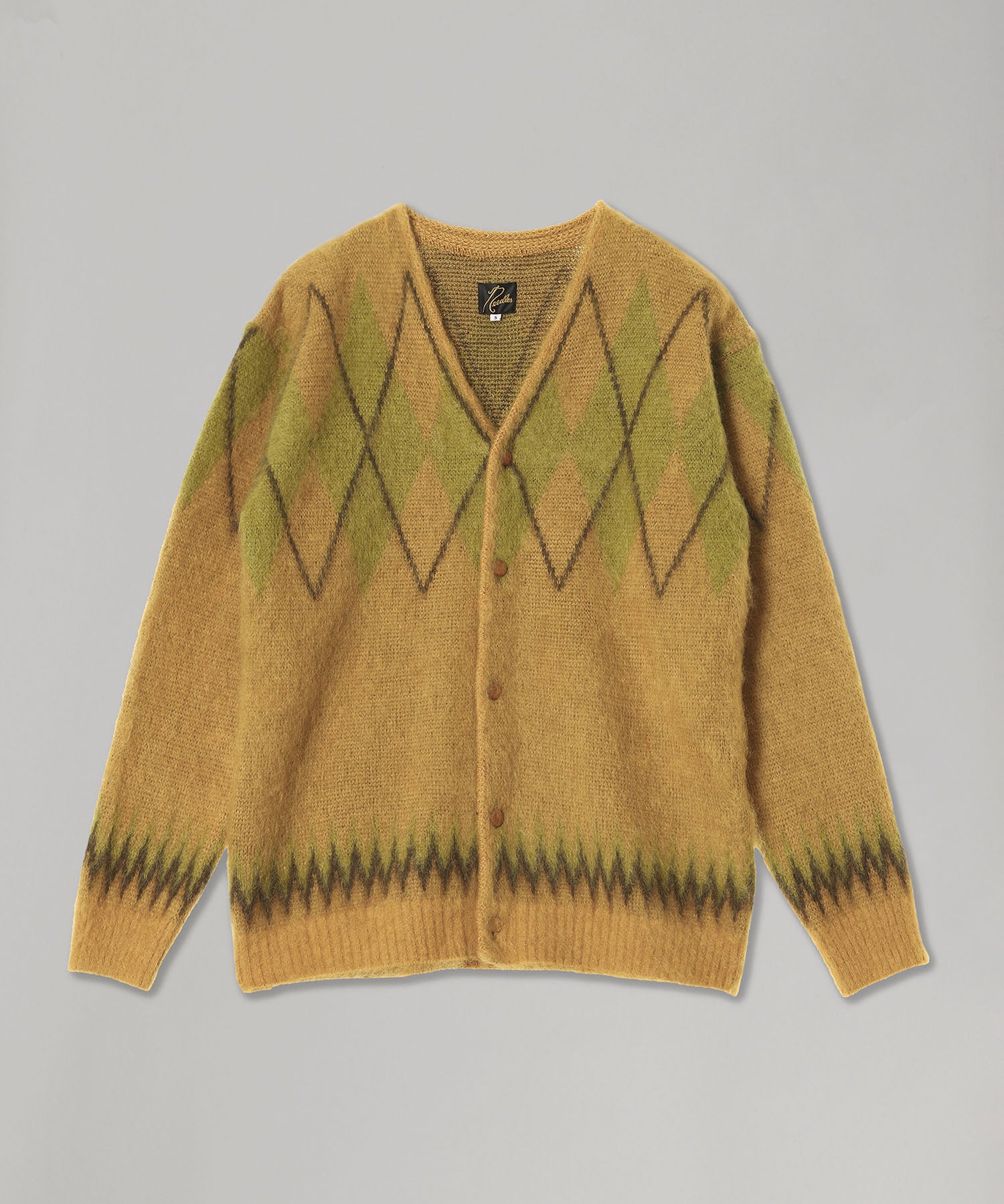 ニードルズ(NEEDLES)｜Mohair Cardigan - Argyle｜Forget-me-nots