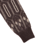 Mohair Cardigan - Geometric-Needles-Forget-me-nots Online Store