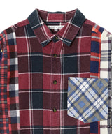 Flannel Shirt -> 7 Cuts Shirt-Needles-Forget-me-nots Online Store