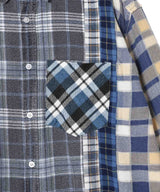 Flannel Shirt -> 7 Cuts Shirt-Needles-Forget-me-nots Online Store