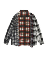Flannel Shirt -> 7 Cuts Shirt-Needles-Forget-me-nots Online Store