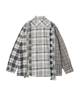 Flannel Shirt -> 7 Cuts Shirt-Needles-Forget-me-nots Online Store