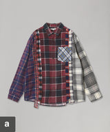 Flannel Shirt -> 7 Cuts Shirt-Needles-Forget-me-nots Online Store