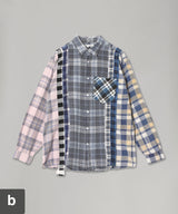 Flannel Shirt -> 7 Cuts Shirt-Needles-Forget-me-nots Online Store
