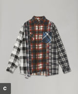 Flannel Shirt -> 7 Cuts Shirt-Needles-Forget-me-nots Online Store