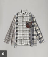Flannel Shirt -> 7 Cuts Shirt-Needles-Forget-me-nots Online Store