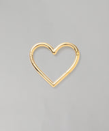 Gold Plating Heart Carbiner-BASICKS-Forget-me-nots Online Store