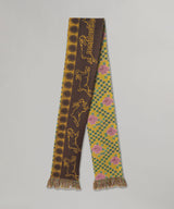 Yellow Pattern Scarf-MONTMARTRE NEW YORK-Forget-me-nots Online Store
