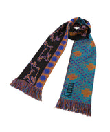 Orange Pattern Scarf-MONTMARTRE NEW YORK-Forget-me-nots Online Store