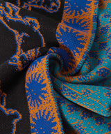 Orange Pattern Scarf-MONTMARTRE NEW YORK-Forget-me-nots Online Store