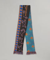Orange Pattern Scarf-MONTMARTRE NEW YORK-Forget-me-nots Online Store