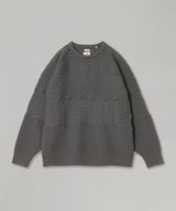 Crew Neck Sweater-nanamica-Forget-me-nots Online Store