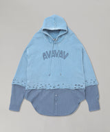 Button Up Hoodie-AVAVAV-Forget-me-nots Online Store