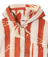 Hooded Button Up Shirt-AVAVAV-Forget-me-nots Online Store