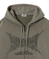 Printed Hoodie Brown-AVAVAV-Forget-me-nots Online Store