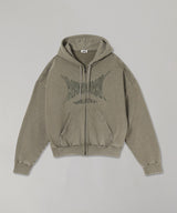 Printed Hoodie Brown-AVAVAV-Forget-me-nots Online Store