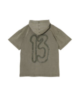 Printed Hooded T-Shirt Brown-AVAVAV-Forget-me-nots Online Store