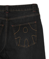 Pleated Jeans Black-AVAVAV-Forget-me-nots Online Store