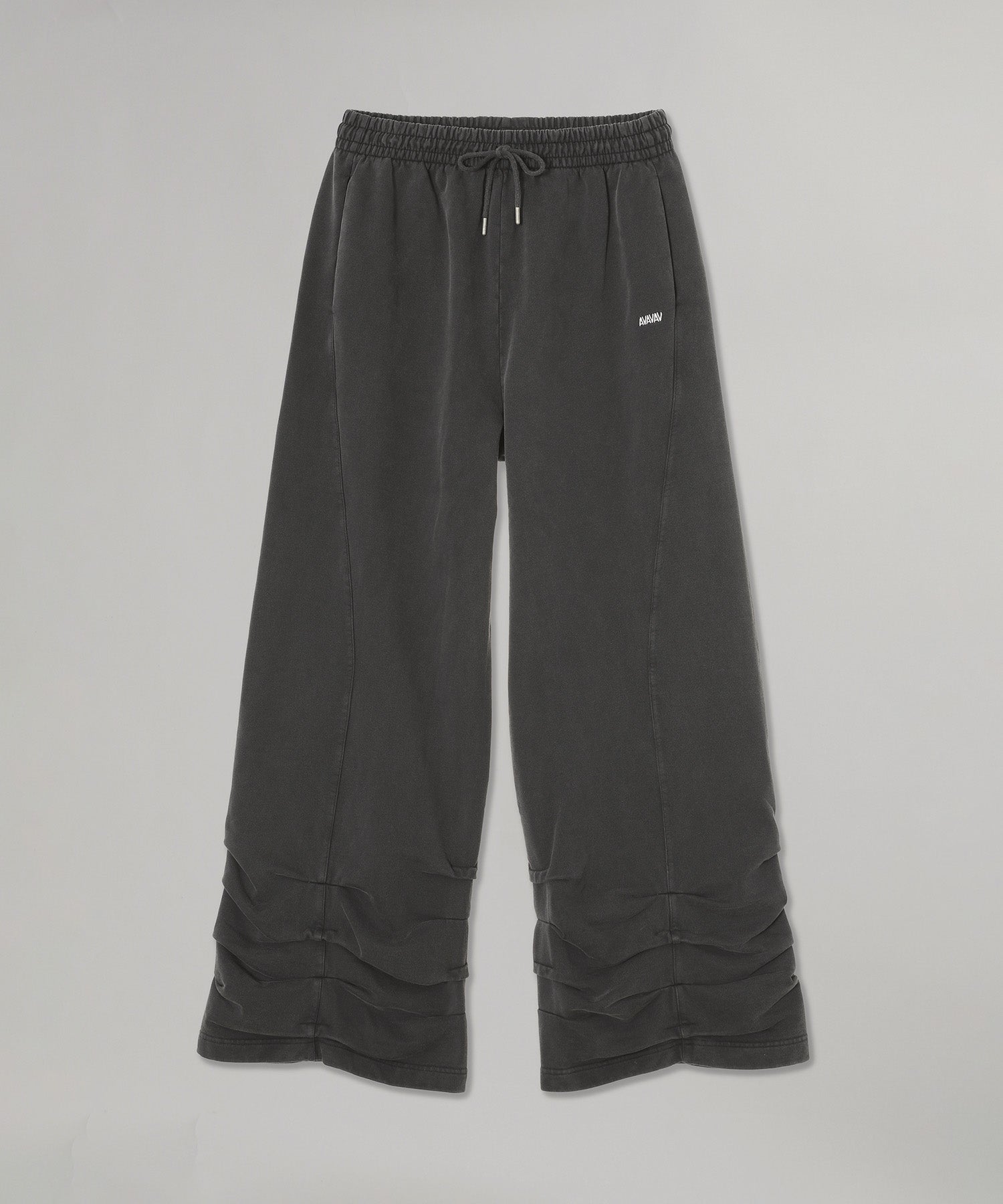 Pleated Track Pants Black｜アヴァヴァヴ(AVAVAV)｜Forget-me-nots 