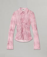 Button-Up Shirt Aop Pink-AVAVAV-Forget-me-nots Online Store