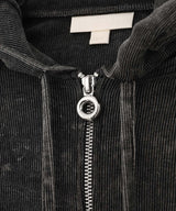 Mold Cropped Hoodie-PONDER.ER-Forget-me-nots Online Store